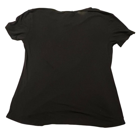 Women's Elie Tahari Black & White Cityscape Short Sleeve Tee S - Picture 2 of 6